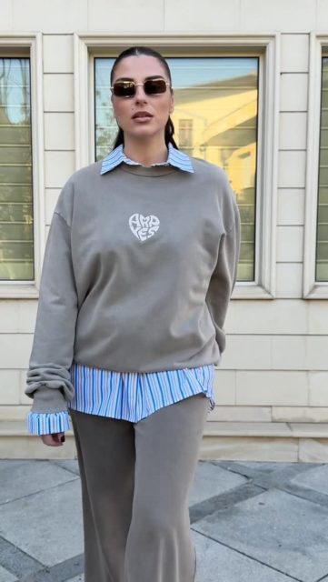 A striped shirt layered under muted tailoring by @arpyes 
 Relaxed proportions, structured attitude.
Classic lines, reworked with intention.
Effortless layering, elevated everyday.
Modern uniform, done the Arpyes way.