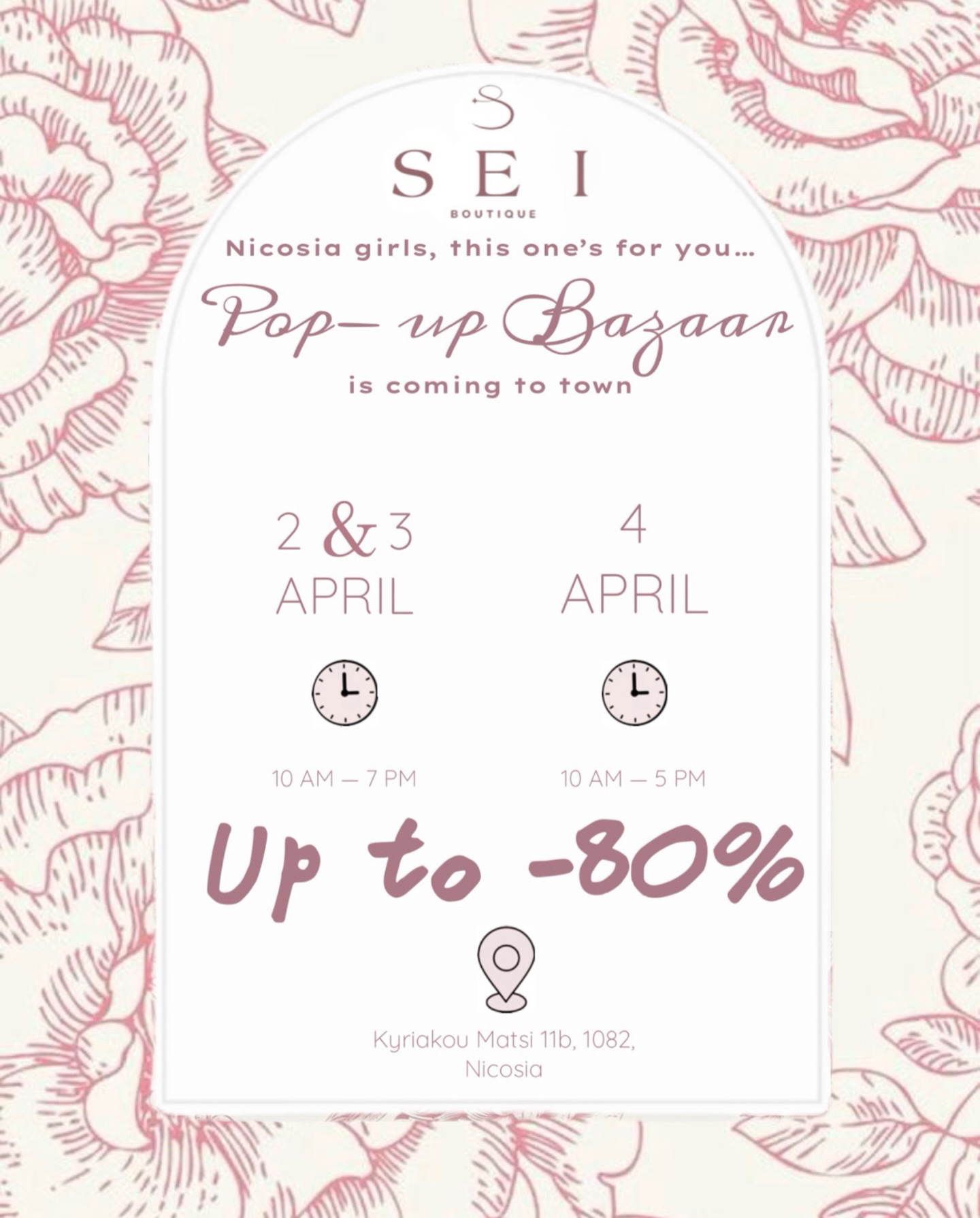 Okay Nicosia girls… we got the message 👀
And we’re bringing the pop-up bazaar to you 💗
The best pieces won’t last… see you there 🎀