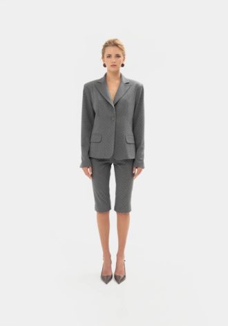 GREY SPARKLE BLAZER