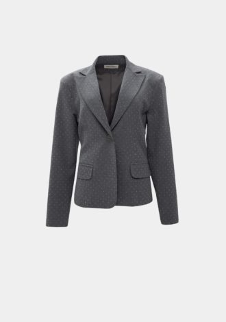 GREY SPARKLE BLAZER