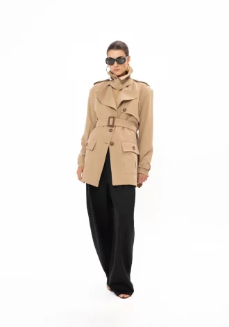 BEIGE TRENCH JACKET
