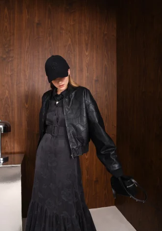 IDENTITY FAUX LEATHER JACKET