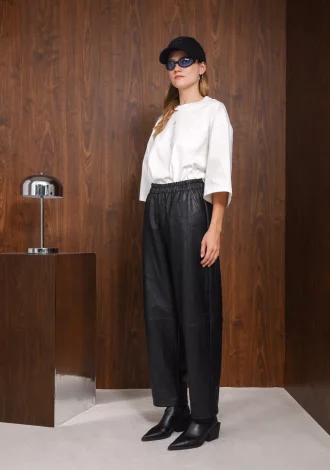 IDENTITY FAUX LEATHER PANTS