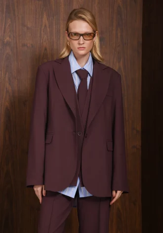 INNOCENT BLAZER WINE PURPLE