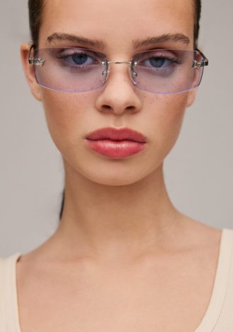 ANGEL SUNGLASSES SILVER/BLUE