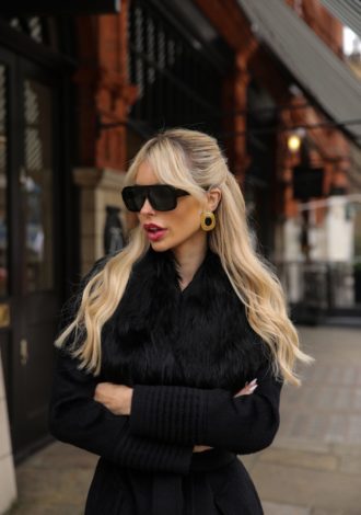 MILA SUNGLASSES BLACK/GREEN