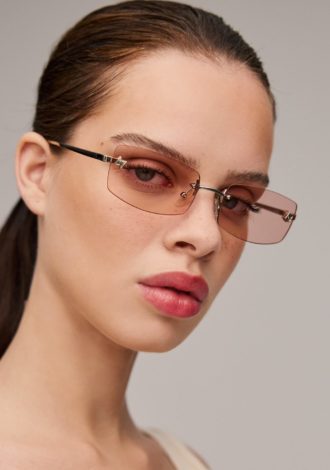 ANGEL SUNGLASSES SILVER/PINK