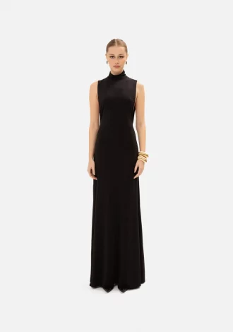 HIGH-NECK GOWN DRESS