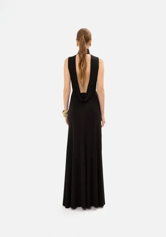 HIGH-NECK GOWN DRESS