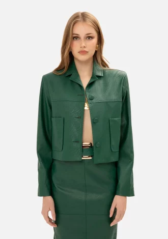 ALPINE FAUX LEATHER  JACKET