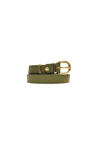 OLIVE THIN BELT