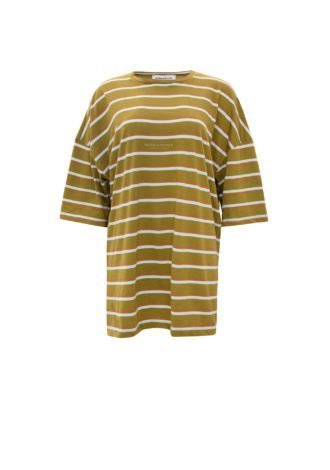 STRIPED OLIVE BLOUSE