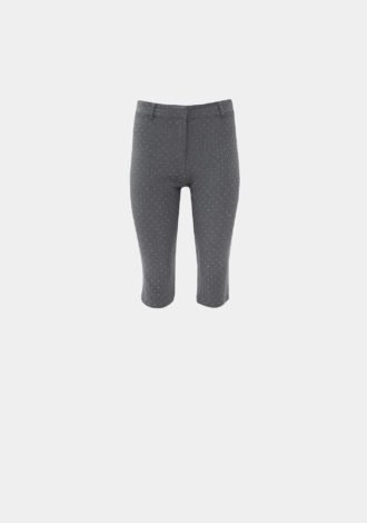 GREY SPARKLIE CAPRI PANTS