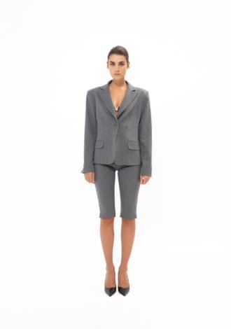 GREY SPARKLE BLAZER