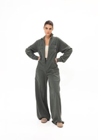 KHAKI JUMPSUIT
