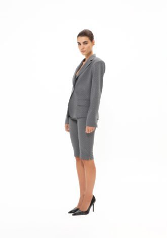 GREY SPARKLIE CAPRI PANTS