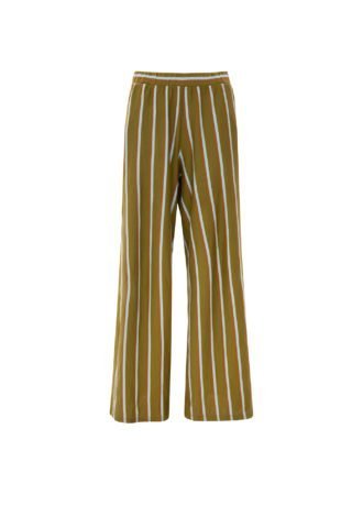 STRIPED OLIVE PANTS