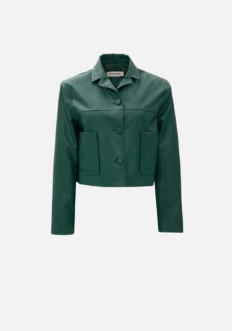 ALPINE FAUX LEATHER  JACKET