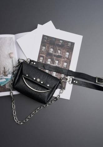 “ALL THIS LOVE” MINI BAG, BLACK