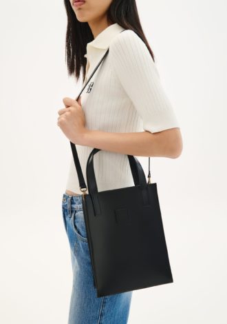 TOTE LEATHER BAG WITH STRAP