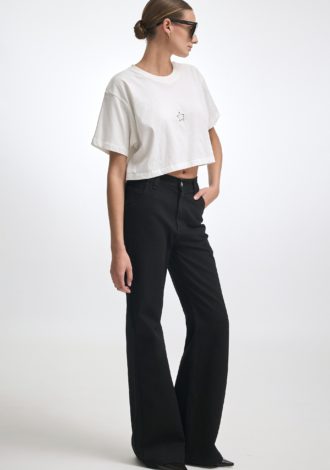 MARTINI DENIM TROUSERS BLACK