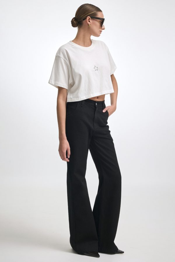 MARTINI DENIM TROUSERS BLACK