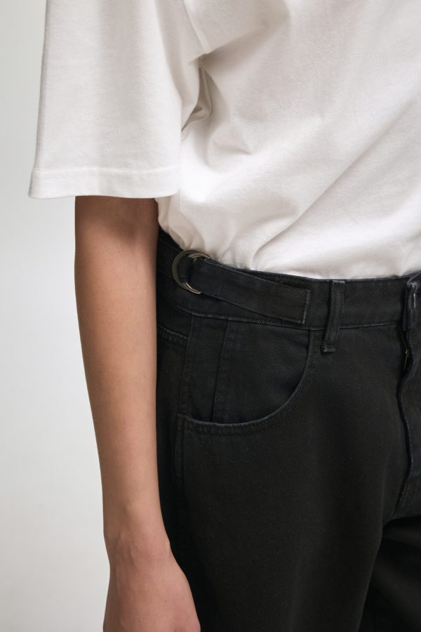 JEANIE DENIM TROUSERS BLACK - Image 2