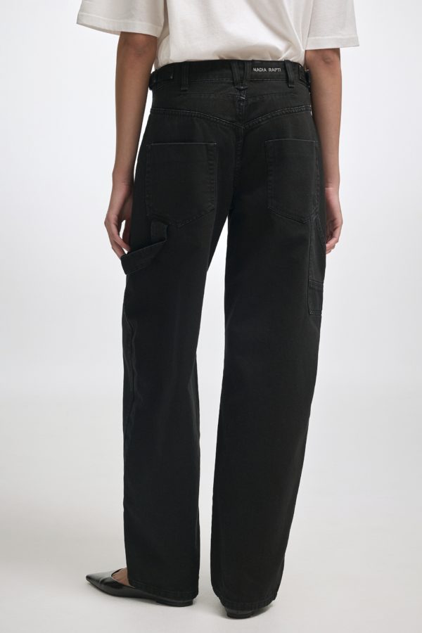 JEANIE DENIM TROUSERS BLACK - Image 4