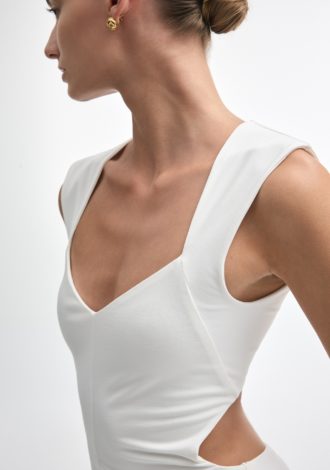 BROOKE DRESS OFFWHITE