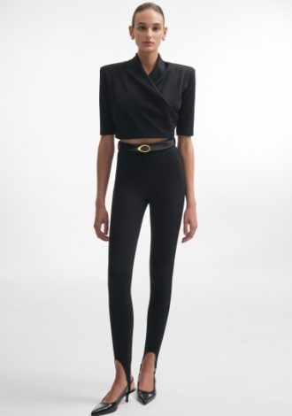 MELANIE CROP TOP BLACK