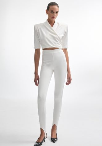 MELANIE CROP TOP OFF WHITE