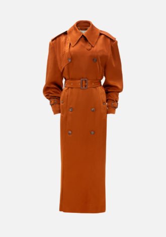 BURNT ORANGE TRENCH COAT