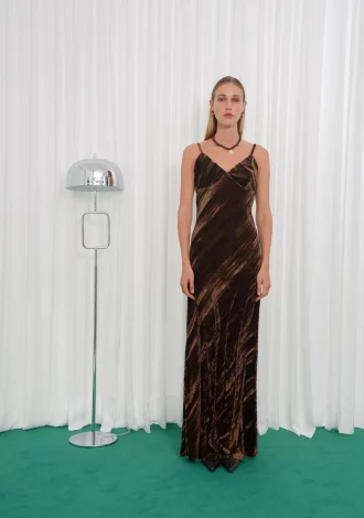 FEARLESS MAXI DRESS BROWN