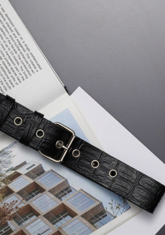 “VISIONS” LEATHER BELT