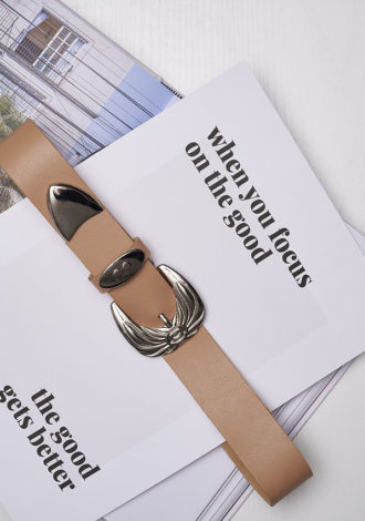 “THE CAVE” LEATHER BELT