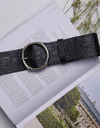 “NEON MOON” LEATHER BELT