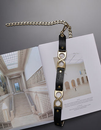 “SHOCKWAVES” LEATHER BELT