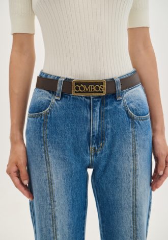 BELT LEATHER “COMBOS” BROWN