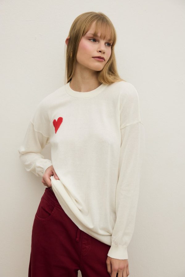 SINGLE HEART SWEATER