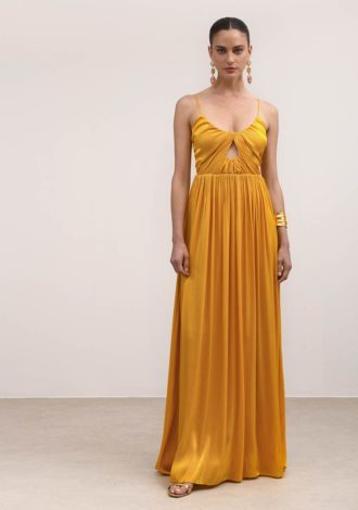 CHANTAL DARK YELLOW DRESS
