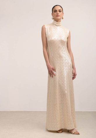 HOLLYWOOD IVORY SEQUIN DRESS