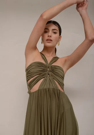 RENNES OLIVE DRESS