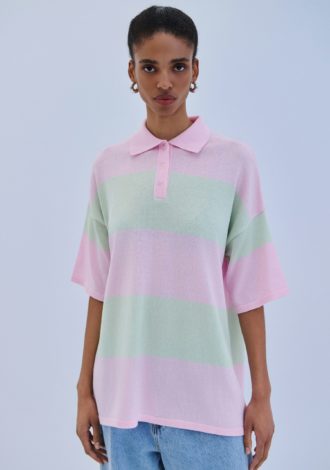 COMBOS BLOUSE POLO TWO-TONE