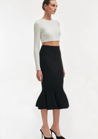 FLEUR SKIRT BLACK