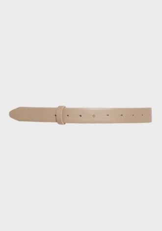 THEA LEATHER BELT GREIGE