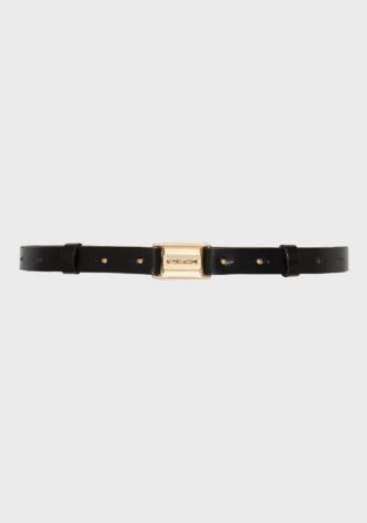 SIMONE LEATHER BELT BLACK