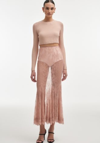 FEMME KNITTED TOP PINK