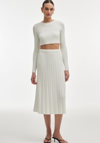 FEMME KNITTED TOP WHITE