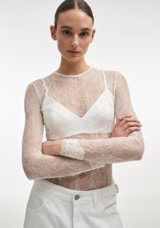 VEIL BODYSUIT WHITE