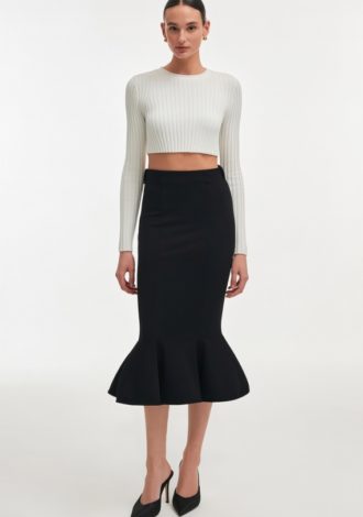 FLEUR SKIRT BLACK
